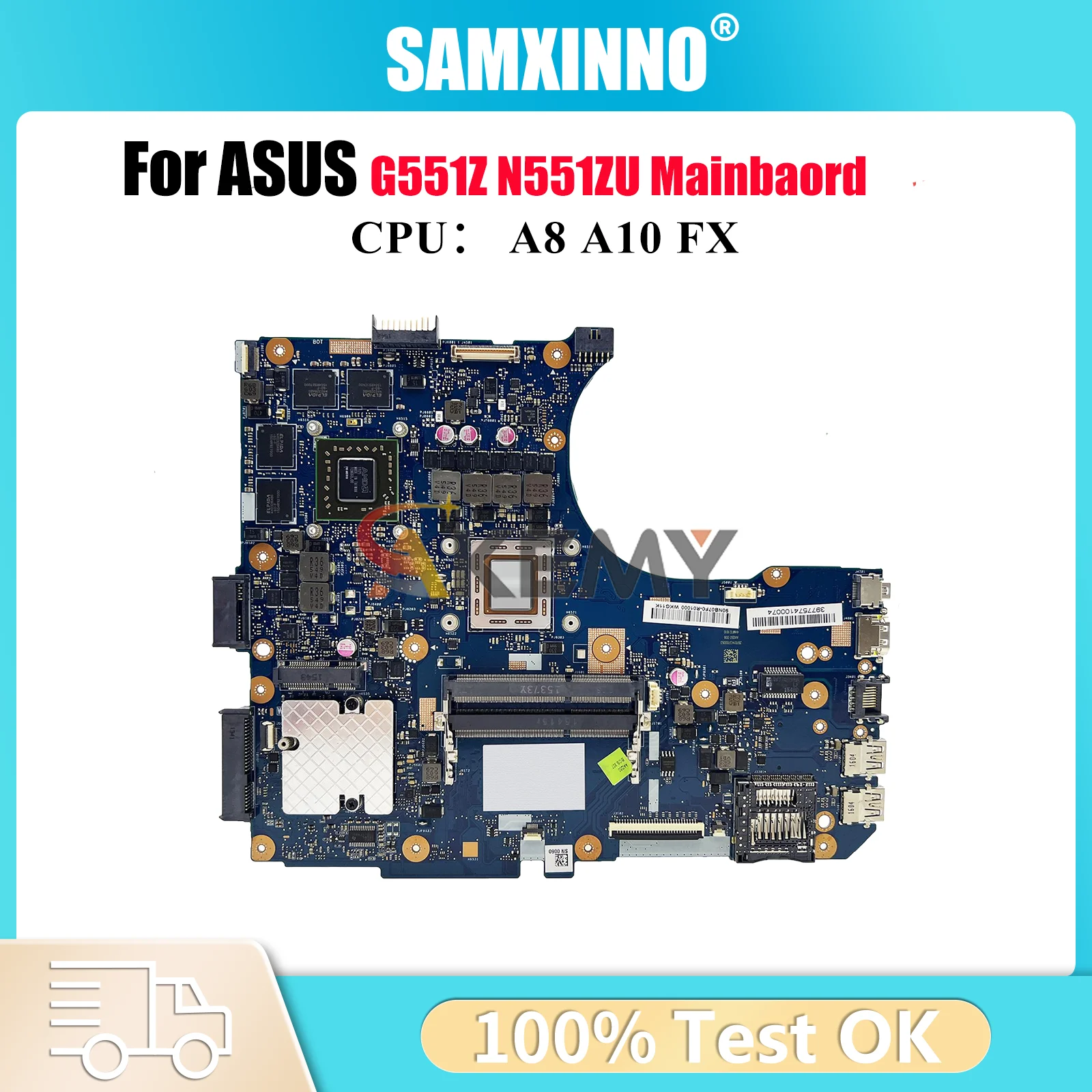 N551ZU Laptop Motherboard For ASUS ROG N551ZU N551Z G551Z Notebook Mainboard With A8 A10 FX CPU 100% tests OK fast shipping stk
N551ZU Laptop Motherboard For ASUS ROG N551ZU N551Z G551Z Notebook Mainboard With A8 A10 FX CPU 100% tests OK fast shipping stk
