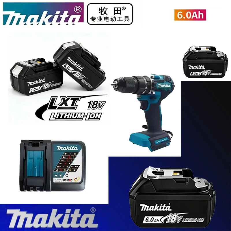 100% original Makita battery, 18V 6.0Ah rechargeable battery, replacing Makita BL1830BL1840BL1850BL1860B, power tool battery
100% original Makita battery, 18V 6.0Ah rechargeable battery, replacing Makita BL1830BL1840BL1850BL1860B, power tool battery