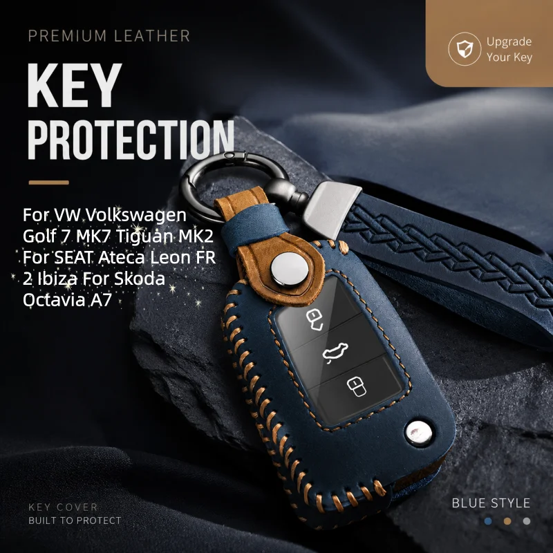Car Key Cover Case for VW Golf 7 MK7 VII Tiguan MK2 Polo Skoda Octavia A7 Kodiaq Seat Ateca Leon Leather Car Key Shell
Car Key Cover Case for VW Golf 7 MK7 VII Tiguan MK2 Polo Skoda Octavia A7 Kodiaq Seat Ateca Leon Leather Car Key Shell