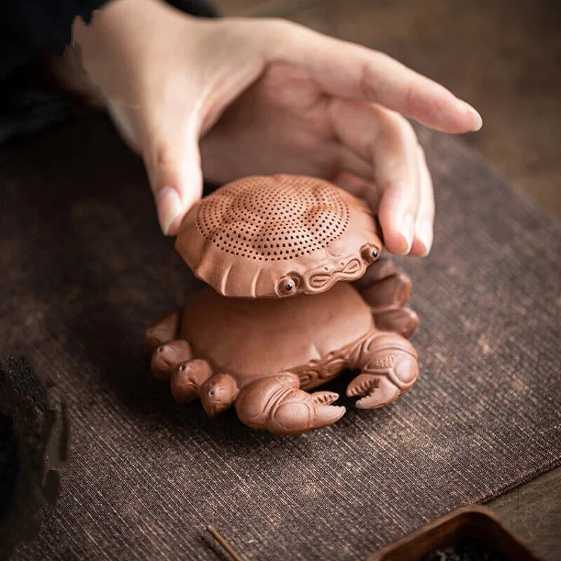 Tea Strainer Purple Sand Crab Tea Filter Household Tea Pet Tea Accessories
Tea Strainer Purple Sand Crab Tea Filter Household Tea Pet Tea Accessories