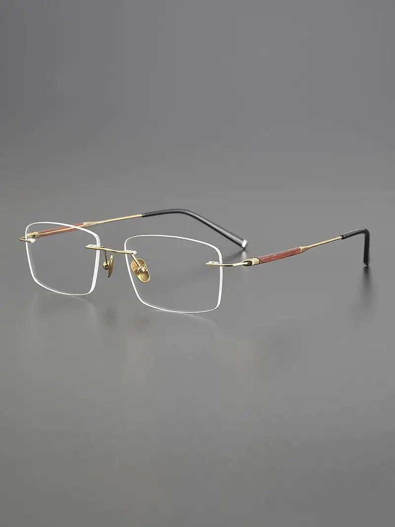 2025 Japanese handmade, ultra-light, pure titanium men's trendy business myopia rimless square glasses frame can be equipped
2025 Japanese handmade, ultra-light, pure titanium men's trendy business myopia rimless square glasses frame can be equipped