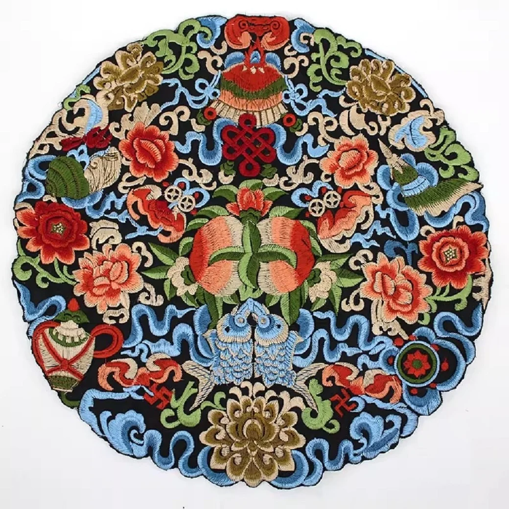 Hanfu circular patch decoration ethnic style pattern embroidery cloth sticker pillow embroidery sticker
Hanfu circular patch decoration ethnic style pattern embroidery cloth sticker pillow embroidery sticker