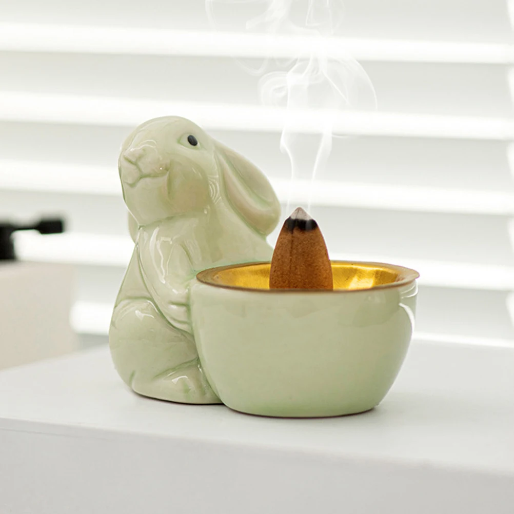 Ceramic Rabbit Incense Holder Unique Design Home Office Decor Gift for Special Occasions Meditation Yoga Room Incense Holders
Ceramic Rabbit Incense Holder Unique Design Home Office Decor Gift for Special Occasions Meditation Yoga Room Incense Holders