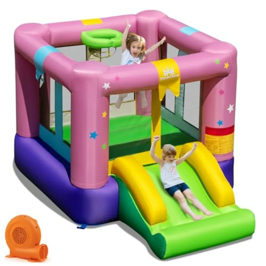 Inflatable Bounce House with 520W Blower for 3-12 Indoor Outdoor Basketball Game Toddler Bounce House with Slide in Blue Durabl
Inflatable Bounce House with 520W Blower for 3-12 Indoor Outdoor Basketball Game Toddler Bounce House with Slide in Blue Durabl