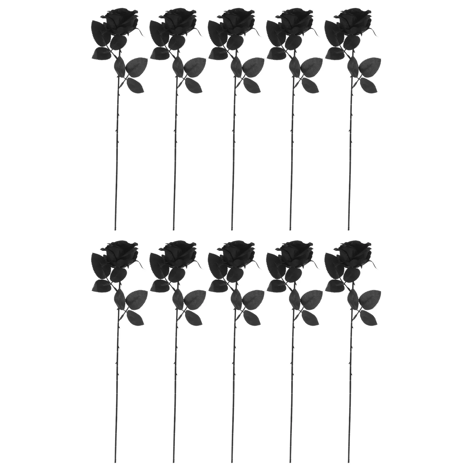 10 Pcs All Black Roses Artificial Flower Bouquet Flowers for Party Decoration Indoor Fake
10 Pcs All Black Roses Artificial Flower Bouquet Flowers for Party Decoration Indoor Fake