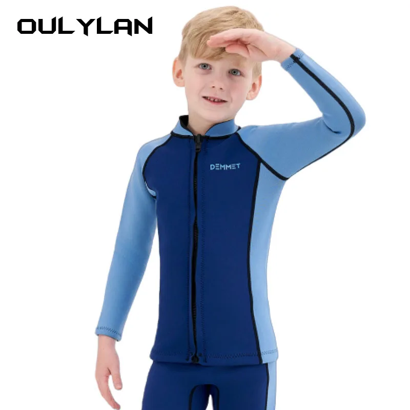 Детский Гидрокостюм Oulylan из неопрена толщиной 1,5 мм для мальчиков и девочек, теплый костюм для подводного плавания с длинным рукавом и разрезом
Детский Гидрокостюм Oulylan из неопрена толщиной 1,5 мм для мальчиков и девочек, теплый костюм для подводного плавания с длинным рукавом и разрезом