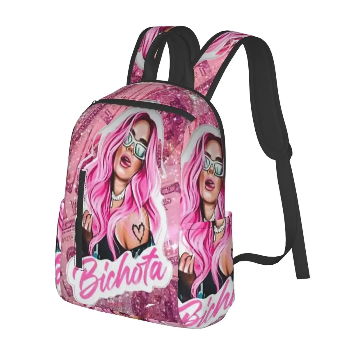 Karol G Happy Valentines Day Student Backpack School Bag Hiking Travel Daypack for Men Women Fashion Bookbag Shoulder Bags
Karol G Happy Valentines Day Student Backpack School Bag Hiking Travel Daypack for Men Women Fashion Bookbag Shoulder Bags