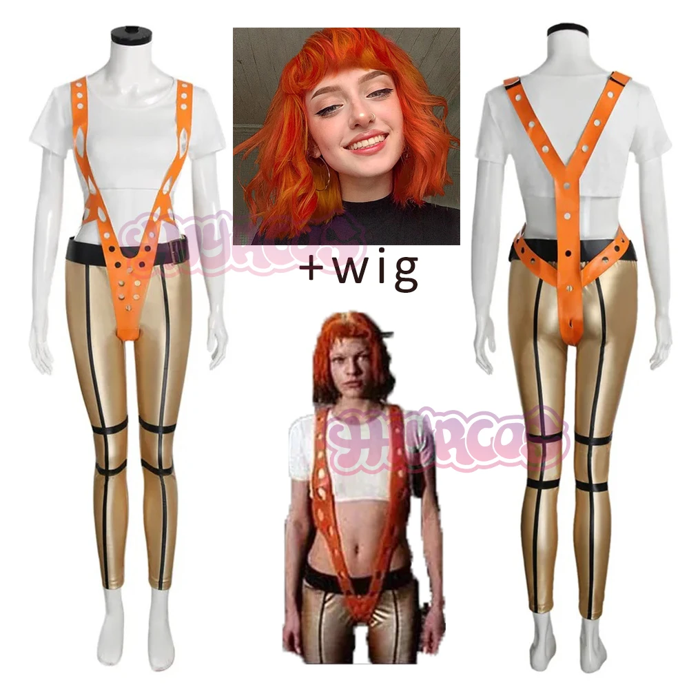 Sexy The Fifthy Element Leeloo Cosplay Costume Wig Skinny Pant Short T-Shirt Cinquième élément Body Suit Halloween Cosplay
Sexy The Fifthy Element Leeloo Cosplay Costume Wig Skinny Pant Short T-Shirt Cinquième élément Body Suit Halloween Cosplay