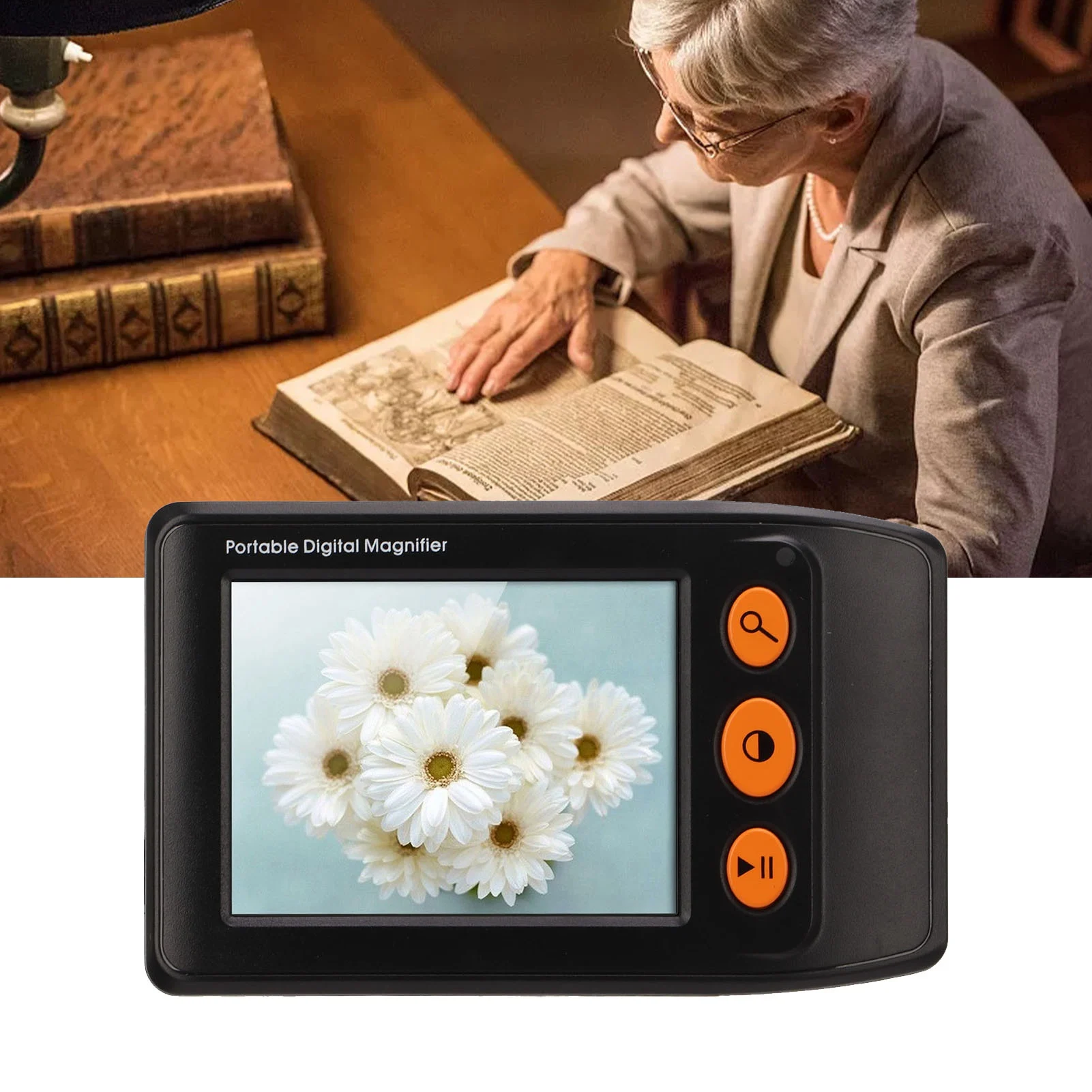 Digital Video Magnifier 2x To 25x Zoom Electronic Video Reading Aids HD ABS Smart Power Saving for Low Vision for Image Catch
Digital Video Magnifier 2x To 25x Zoom Electronic Video Reading Aids HD ABS Smart Power Saving for Low Vision for Image Catch