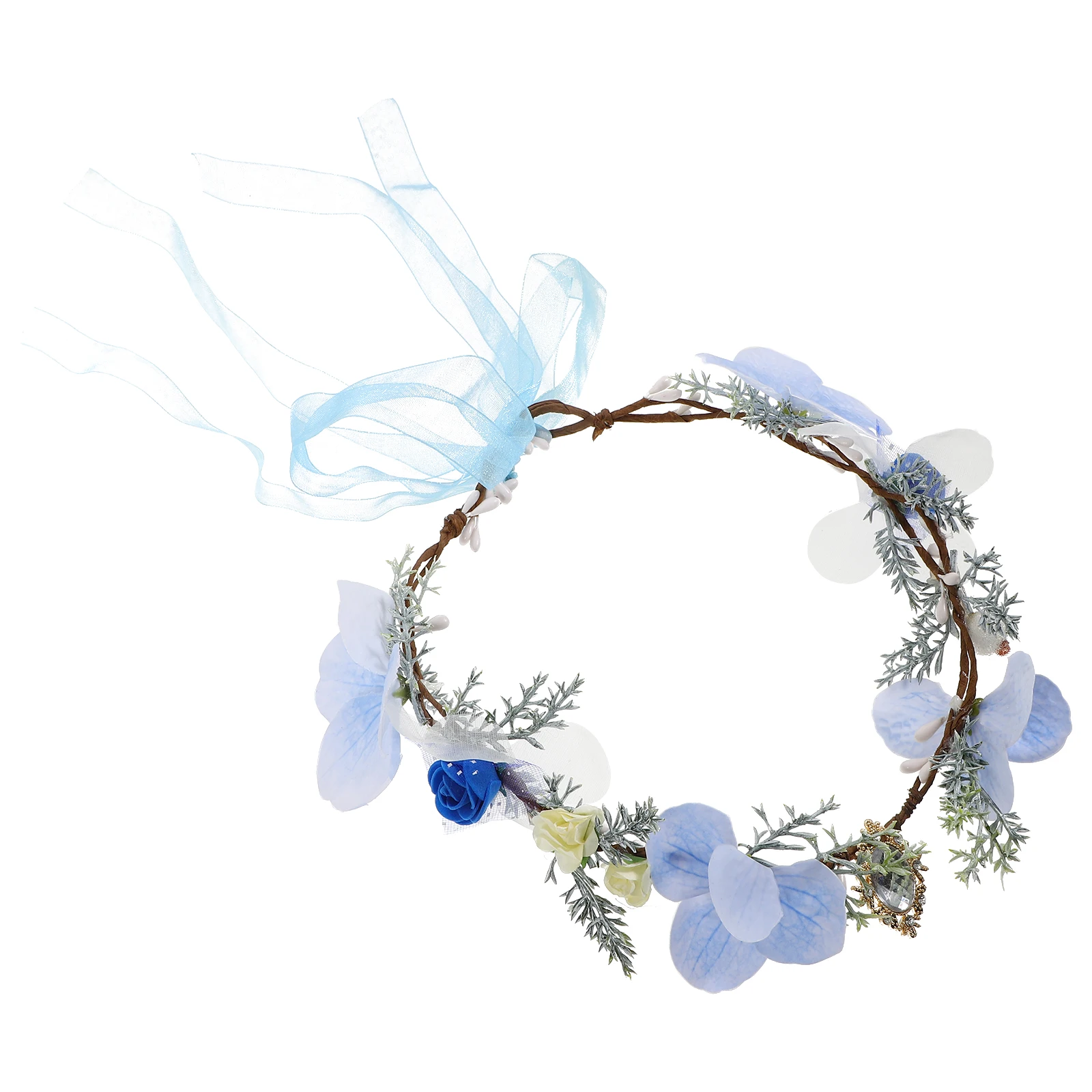 Sky Blue Floral Wreath Headbands Garland Ornaments Decorative Bridal Bridesmaid Flower Headband Women Fairy Crown Accessories
Sky Blue Floral Wreath Headbands Garland Ornaments Decorative Bridal Bridesmaid Flower Headband Women Fairy Crown Accessories