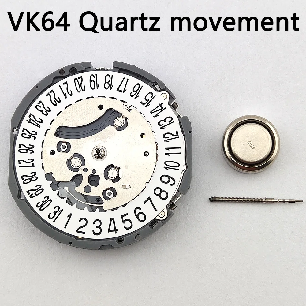 VK64 movement Precision chronograph Watch accessories 5 hands 6 o'clock white date display watch movement VK64 Quartz Movement
VK64 movement Precision chronograph Watch accessories 5 hands 6 o'clock white date display watch movement VK64 Quartz Movement
