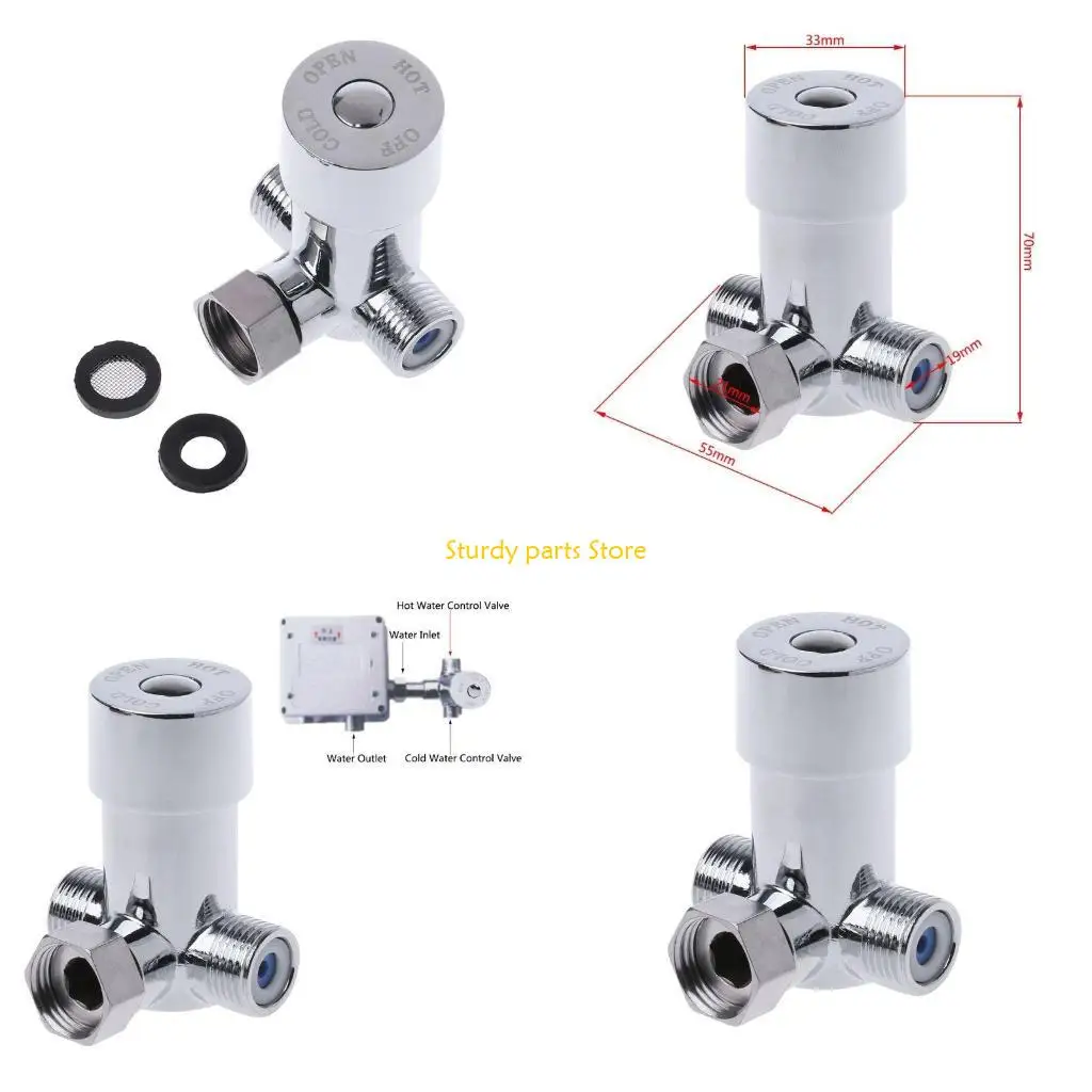 97QC G1/2" Hot & Cold Water Mixing for Valve Thermostatic Mixer Two In & Out
97QC G1/2" Hot & Cold Water Mixing for Valve Thermostatic Mixer Two In & Out