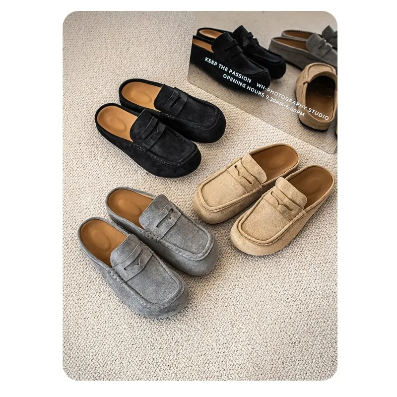 Lefu Shoes Men's Lightweight Bean Shoes Summer One Step Push lazy Breathable Casual Half Support Slippers for men
Lefu Shoes Men's Lightweight Bean Shoes Summer One Step Push lazy Breathable Casual Half Support Slippers for men