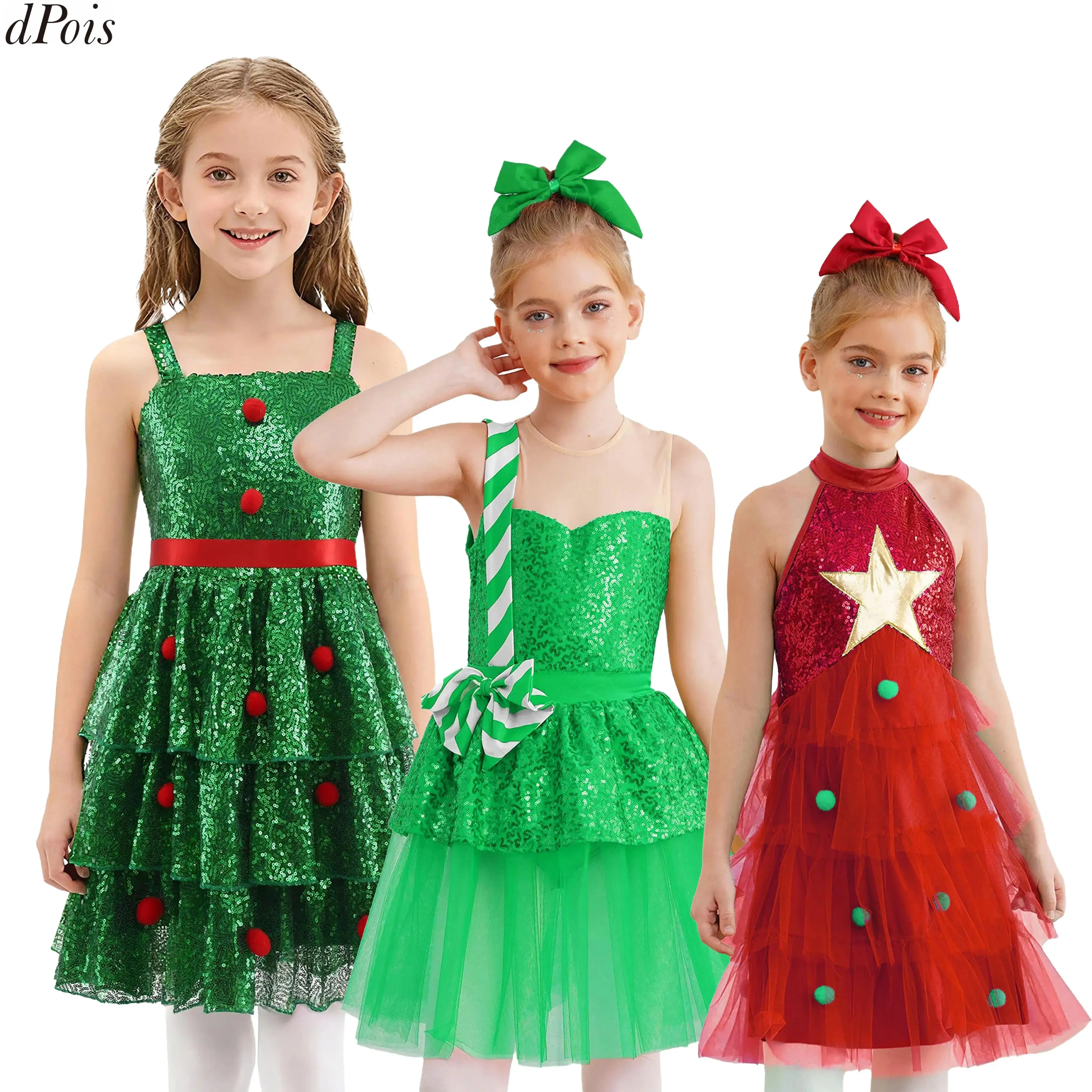 Костюм для рождественской елки для девочек, платье-пачка без рукавов с блестками и помпонами, многоуровневое сетчатое платье-пачка, рождественские, новогодние, карнавальные, вечерние, танцевальные платья
Костюм для рождественской елки для девочек, платье-пачка без рукавов с блестками и помпонами, многоуровневое сетчатое платье-пачка, рождественские, новогодние, карнавальные, вечерние, танцевальные платья