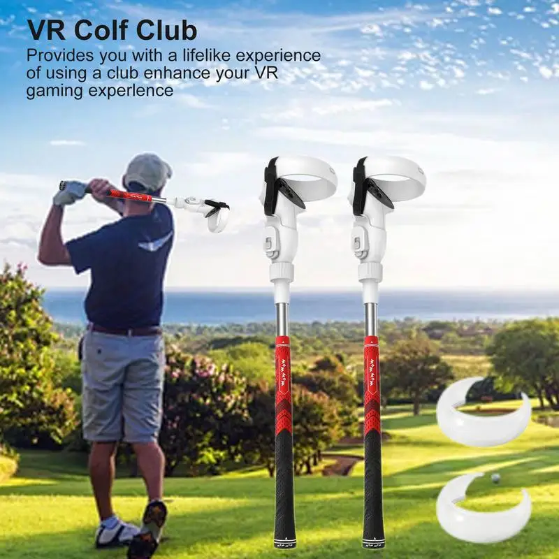 VR Golf Club Extension For Oculu Quests 2 VR Golf Club Adapter Handle Accessories With 2 Controller Cover VR Accessories
VR Golf Club Extension For Oculu Quests 2 VR Golf Club Adapter Handle Accessories With 2 Controller Cover VR Accessories