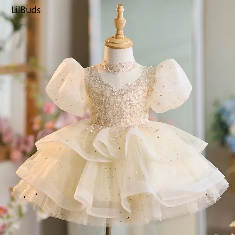 Luxury Fashion Girls Evening Dress Short Sleeves Girl Princess Tutu Dresses Round Neck Teenager Party Clothing Children Costumes
Luxury Fashion Girls Evening Dress Short Sleeves Girl Princess Tutu Dresses Round Neck Teenager Party Clothing Children Costumes