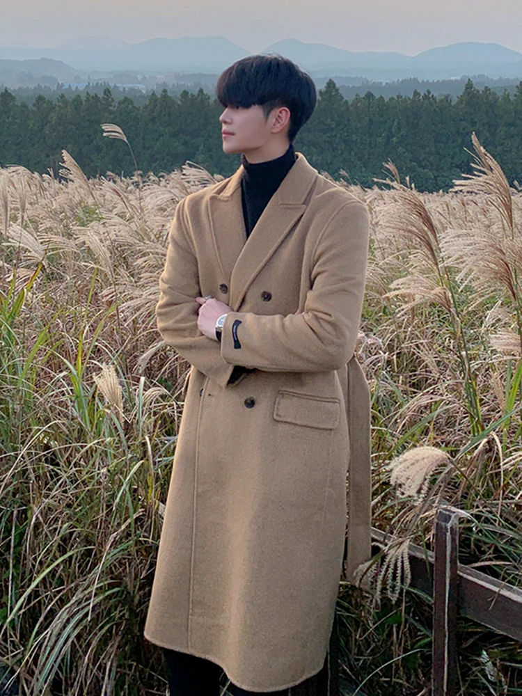 MRCYC Men's Mid-Length Thiened Winter Coat Over-Knee Double-Sided Woolen Coat Briti Sle Windbreaker Outerwear
MRCYC Men's Mid-Length Thiened Winter Coat Over-Knee Double-Sided Woolen Coat Briti Sle Windbreaker Outerwear