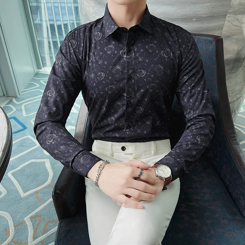 Luxury Retro Jacquard Long Sleeve Shirt Autumn New Men's Slim Fit High Quality Social Formal Shirt Plus Size Casual Shirt 4XL-M
Luxury Retro Jacquard Long Sleeve Shirt Autumn New Men's Slim Fit High Quality Social Formal Shirt Plus Size Casual Shirt 4XL-M