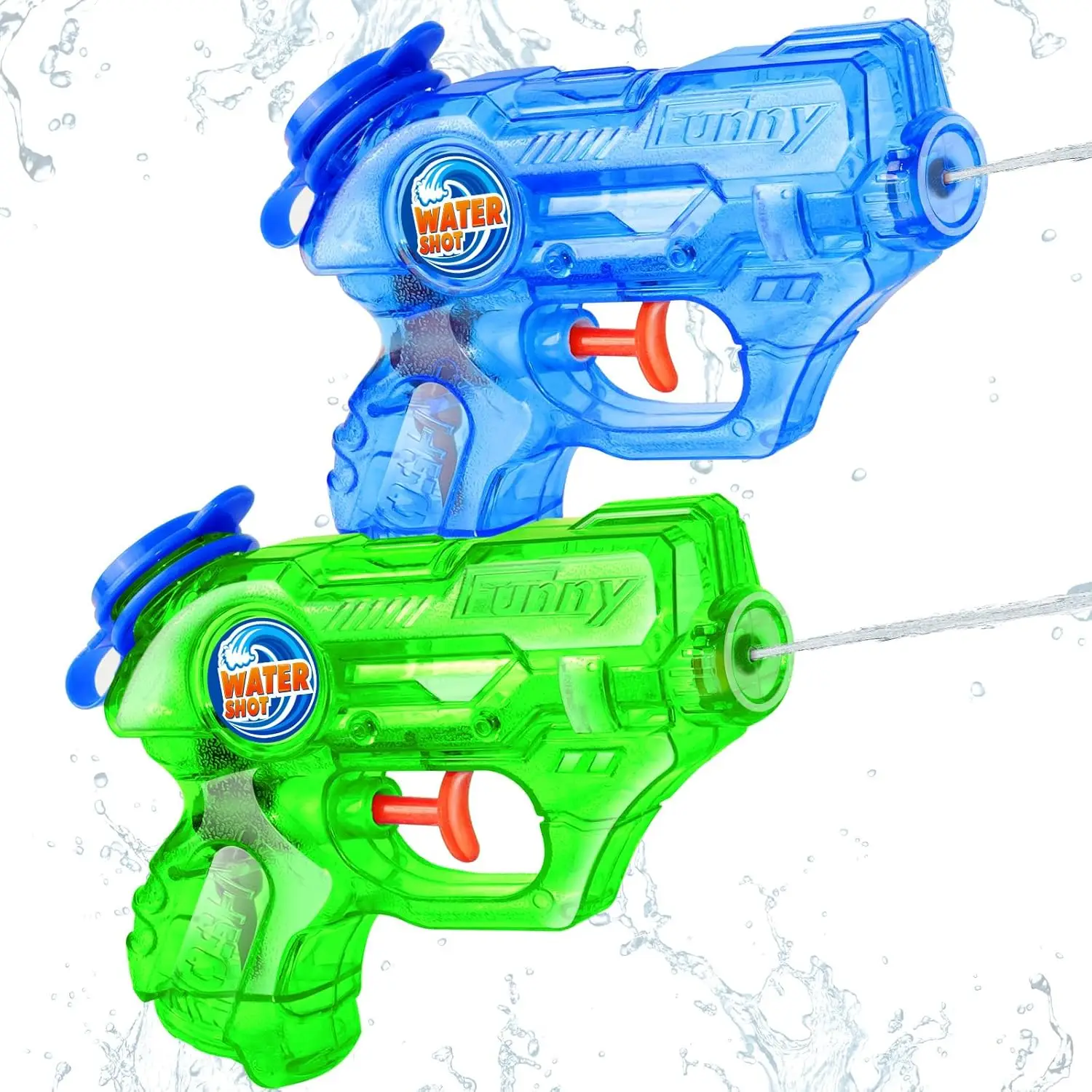 2 Pack Mini Water Guns for Kids, 90ml Water Blasters with Trigger, Outdoor Pool Toys for Boys Girls Ages 3-12
2 Pack Mini Water Guns for Kids, 90ml Water Blasters with Trigger, Outdoor Pool Toys for Boys Girls Ages 3-12