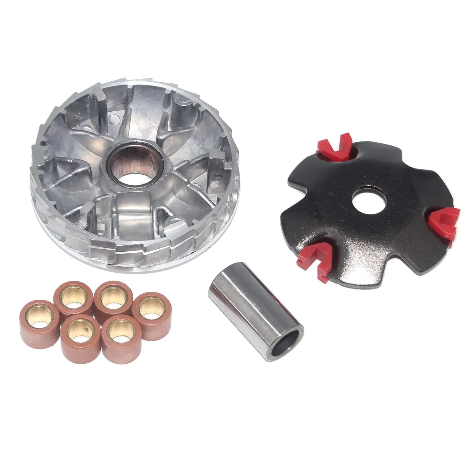 GY6 50CC Front Racing Clutch Variator Kit with 6.5g Roller Weights for Scooter Moped ATV GO Kart 4-Stroke 139QMB 139QMA Engines
GY6 50CC Front Racing Clutch Variator Kit with 6.5g Roller Weights for Scooter Moped ATV GO Kart 4-Stroke 139QMB 139QMA Engines