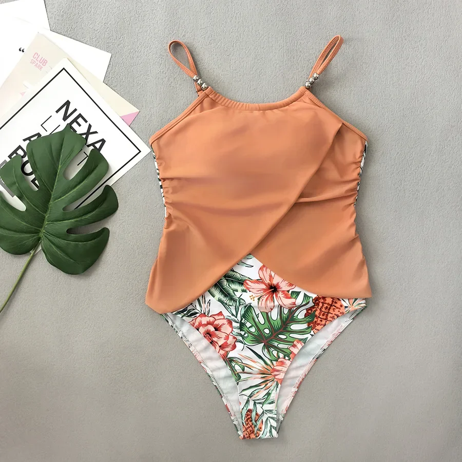 Vintage Orange Patchwork One Piece Swimsuit Women Sexy Bead Strap Floral Prit Hollow Out Backless Bathing Suit Holiday Swimwear
Vintage Orange Patchwork One Piece Swimsuit Women Sexy Bead Strap Floral Prit Hollow Out Backless Bathing Suit Holiday Swimwear