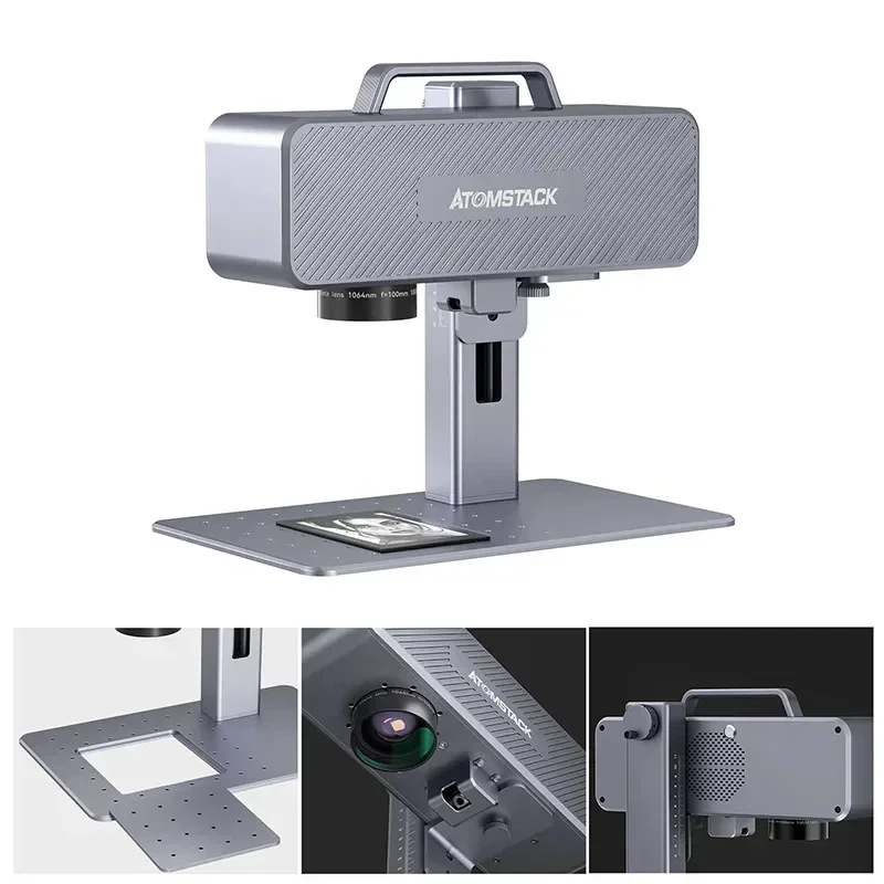 High Speed Atomsatck M4 Two-In-One 70x70mm Fiber Engrver Metal Jewelry Plastic Leather Handheld Laser Marking Machine
High Speed Atomsatck M4 Two-In-One 70x70mm Fiber Engrver Metal Jewelry Plastic Leather Handheld Laser Marking Machine