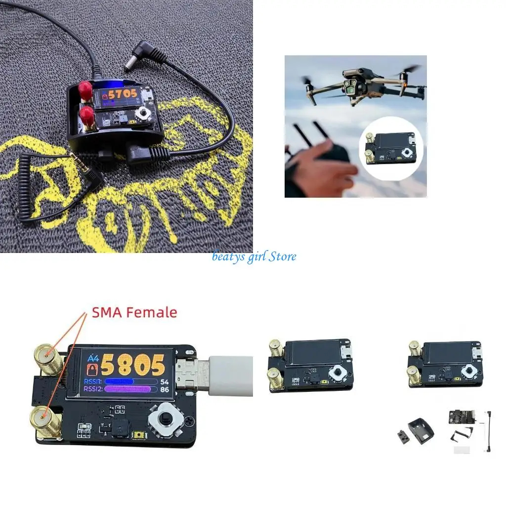 C7AB High Performances RX5808 Receiver Module For SKYZONE Glasses 5.3G-5.9G And 4.9G-6.1G Frequencies
C7AB High Performances RX5808 Receiver Module For SKYZONE Glasses 5.3G-5.9G And 4.9G-6.1G Frequencies