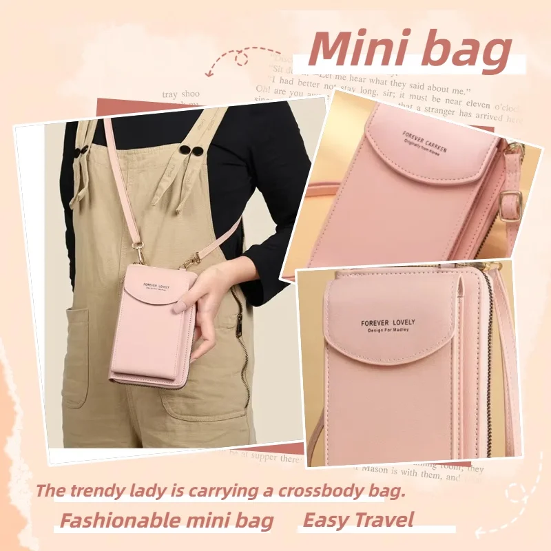 Women's cross-body bag with large capacity - Women's solid color multi-functional vertical style mobile phone pouch and wallet
Women's cross-body bag with large capacity - Women's solid color multi-functional vertical style mobile phone pouch and wallet