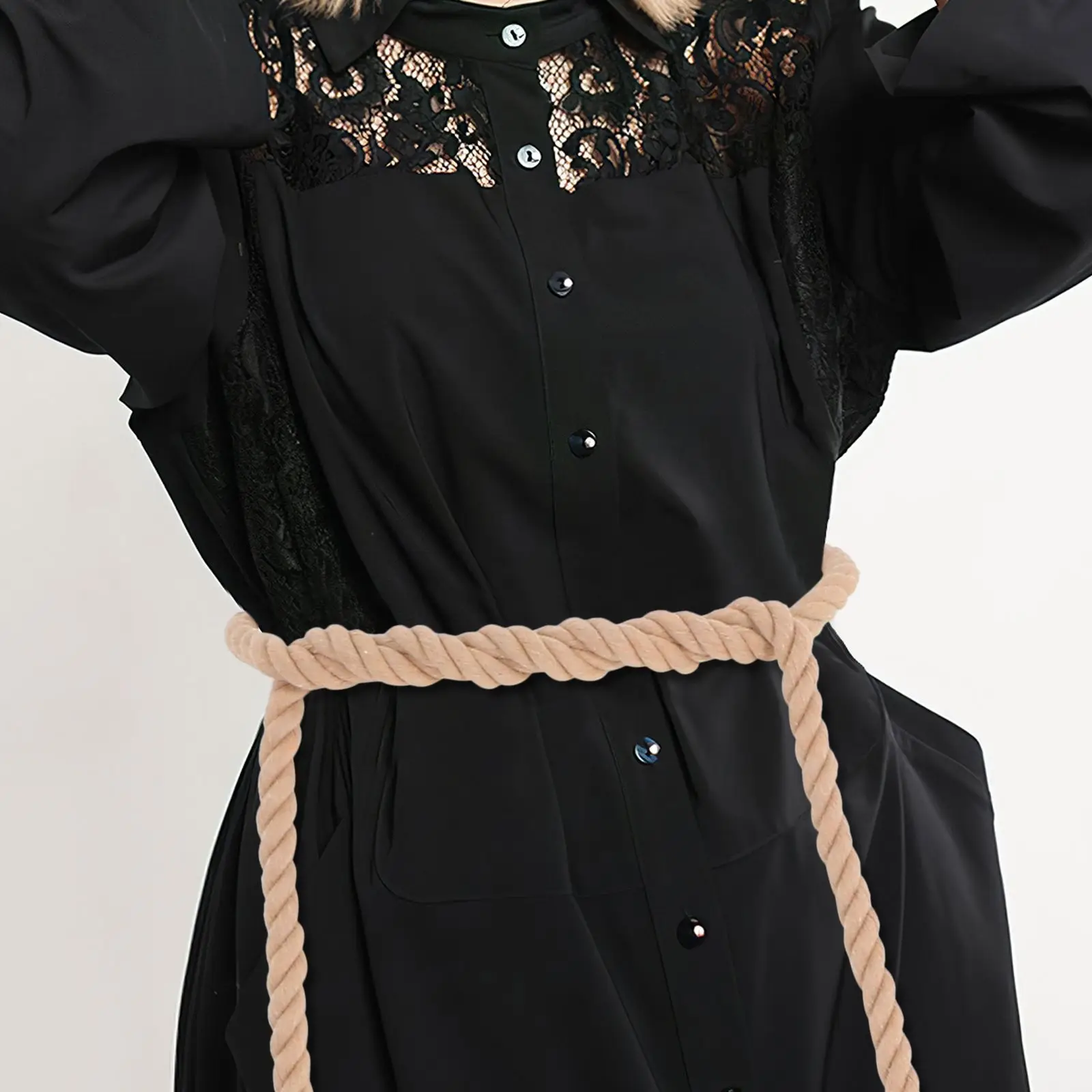 Gothic Braided Hemp Rope Belt Vintage Embroidered Linen Waist for Women Robe Pastor Mens Aldult Man
Gothic Braided Hemp Rope Belt Vintage Embroidered Linen Waist for Women Robe Pastor Mens Aldult Man