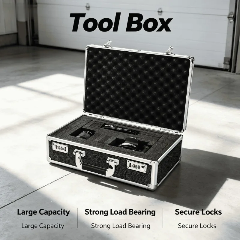 Secure Portable Aluminum Alloy Lockable Toolbox Heavy Duty Storage Case Home Garage Organizer Cajas De Herramientas Tool Box
Secure Portable Aluminum Alloy Lockable Toolbox Heavy Duty Storage Case Home Garage Organizer Cajas De Herramientas Tool Box