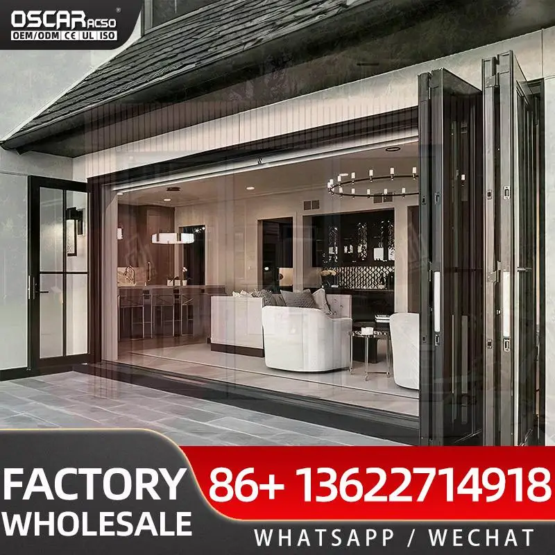 Современная алюминиевая раскладная дверь с двойным стеклом LowE для вилл, внешняя складная конструкция, складная дверь
Современная алюминиевая раскладная дверь с двойным стеклом LowE для вилл, внешняя складная конструкция, складная дверь