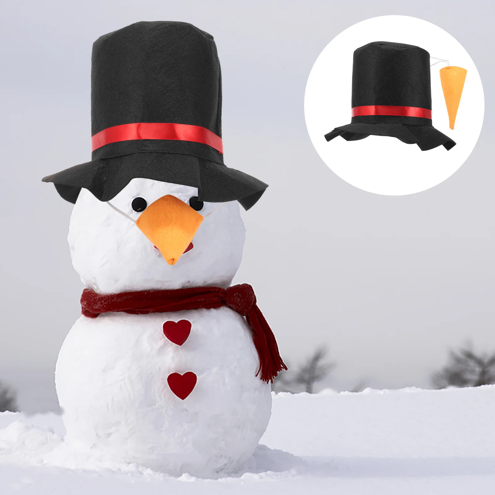 Snowman Topper Hat Cap and Nose Cosplay Prop Photography Reusable Costume Supply Accessories Accessory
Snowman Topper Hat Cap and Nose Cosplay Prop Photography Reusable Costume Supply Accessories Accessory