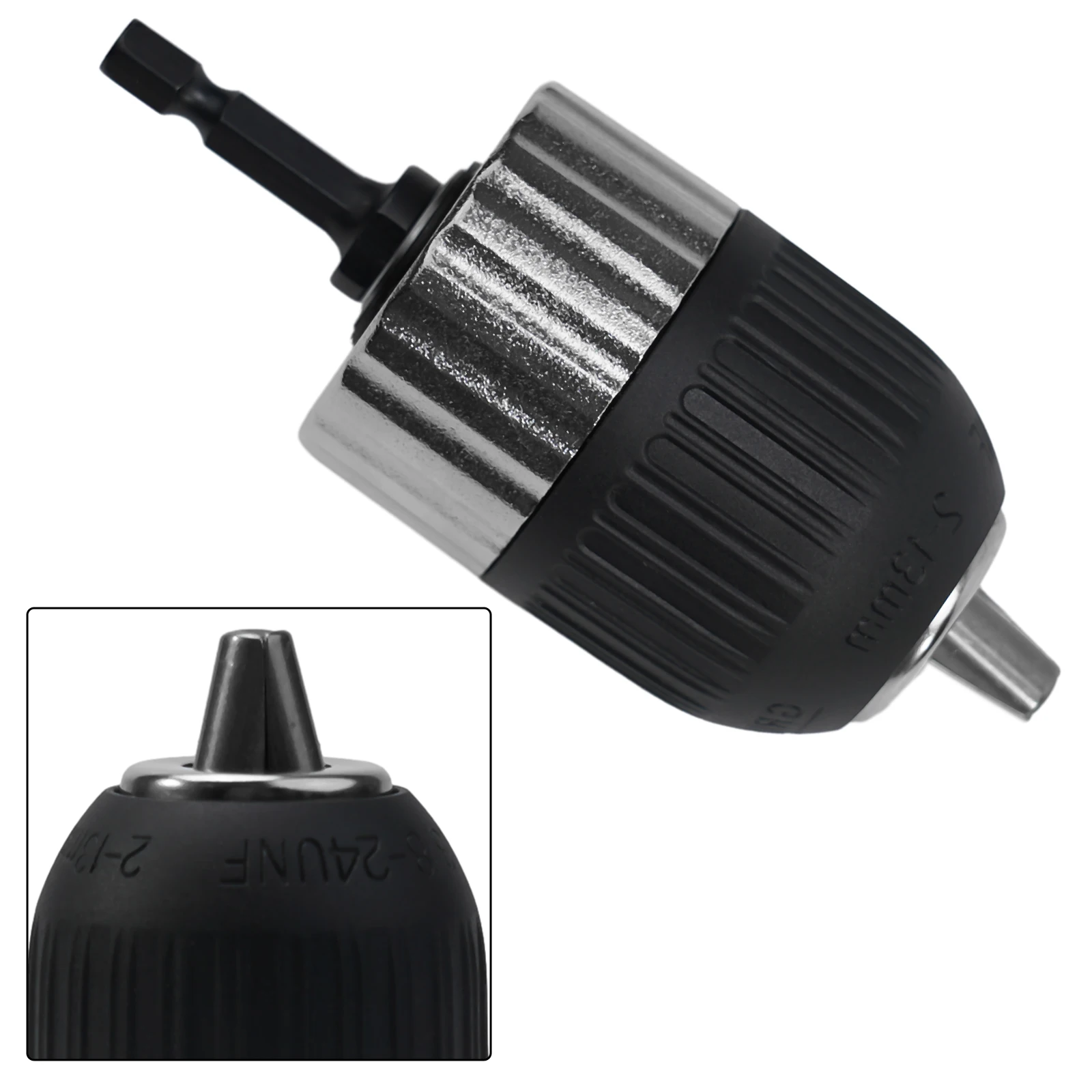 Keyless Drill Chuck Self-locking Electric Drill Chuck 2-13mm Drill Bit Holder Hex Shank Adapter Power Tools
Keyless Drill Chuck Self-locking Electric Drill Chuck 2-13mm Drill Bit Holder Hex Shank Adapter Power Tools