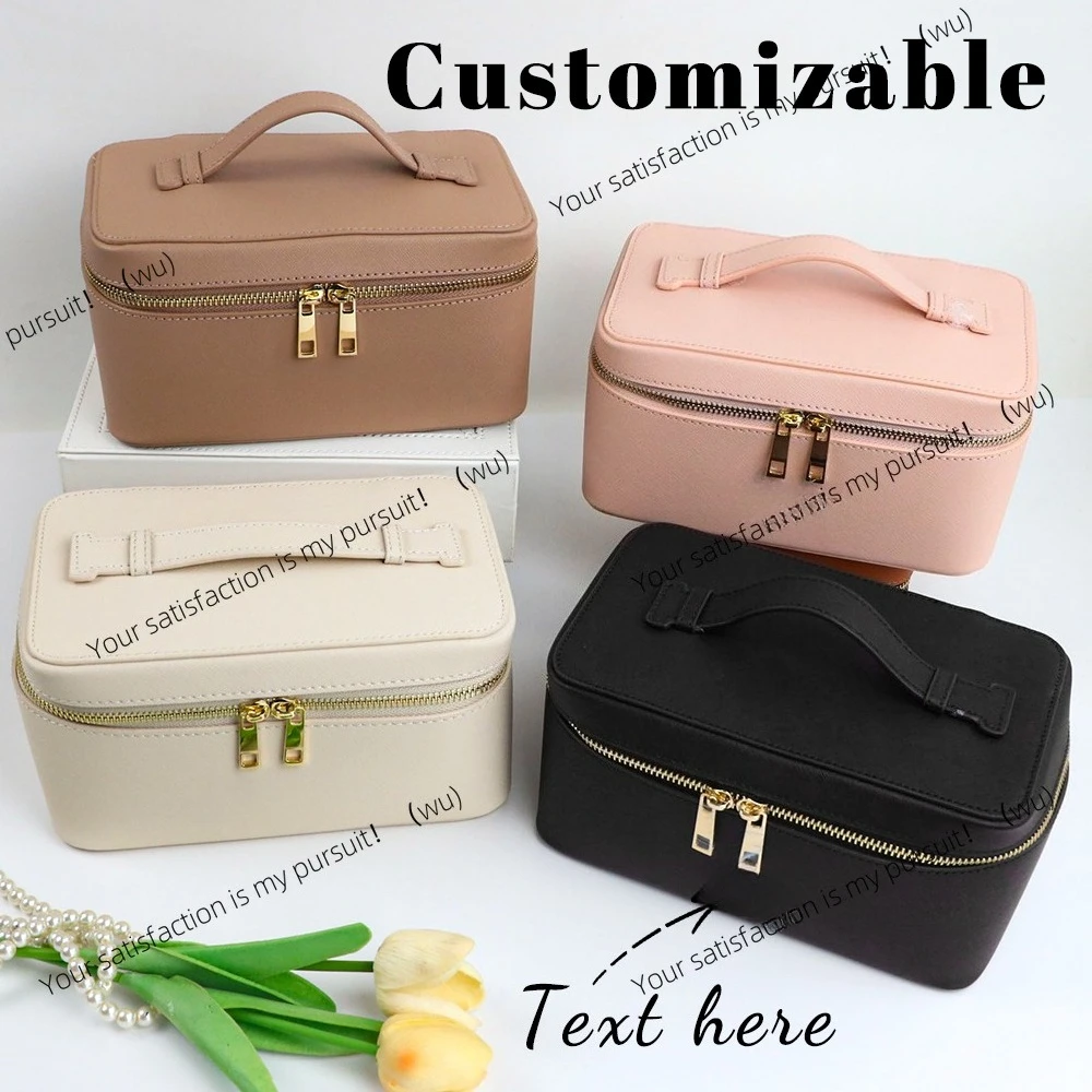 Customized name genuine leather women's travel bath products box bag, portable hanging makeup bag box, multi-set makeup bag box
Customized name genuine leather women's travel bath products box bag, portable hanging makeup bag box, multi-set makeup bag box