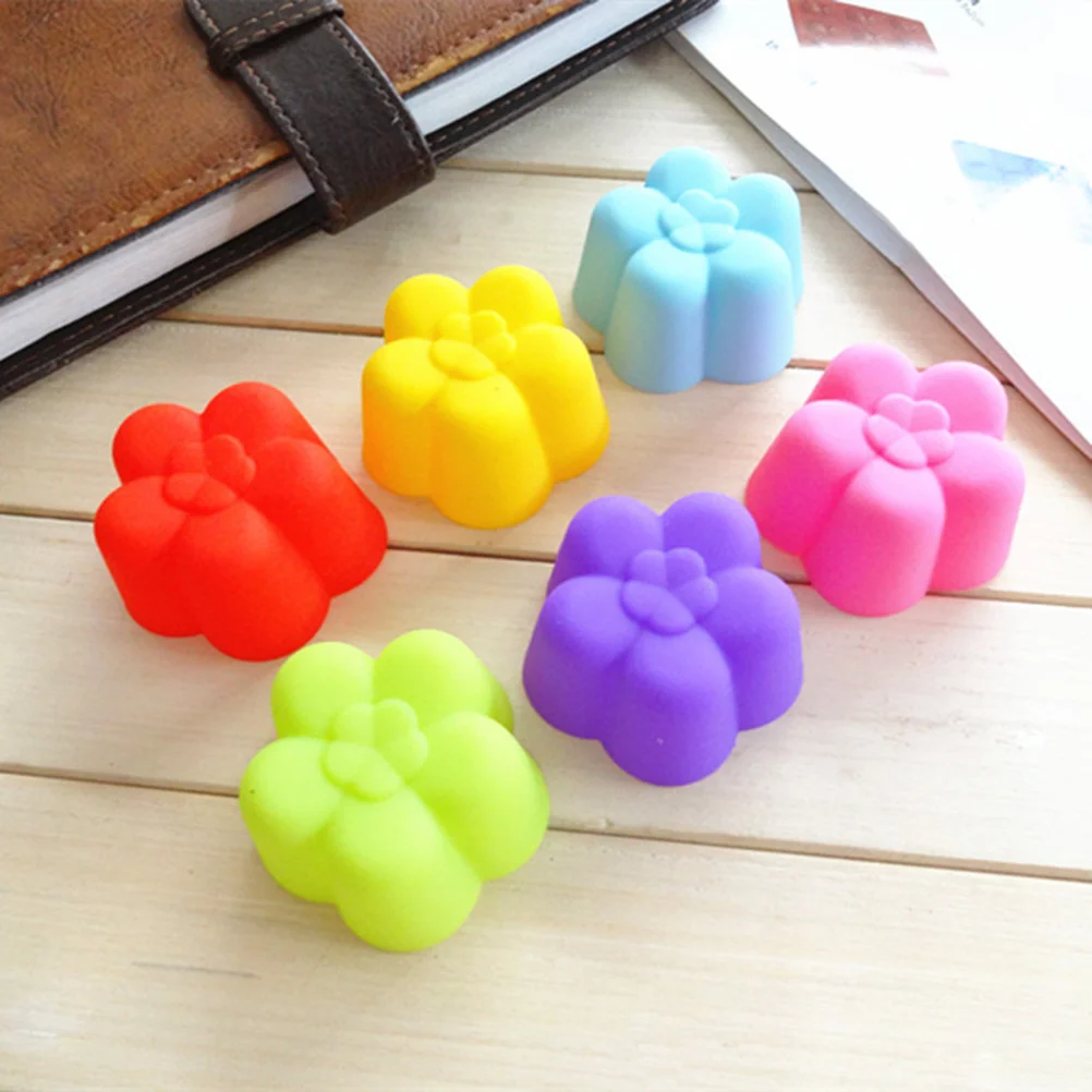 24 Pcs Silicone Baking Molds Reusable Non Heat Resistant Cupcake Mold Liner Plum Blossom Shape Chocolate Gelatin Safe Oven
24 Pcs Silicone Baking Molds Reusable Non Heat Resistant Cupcake Mold Liner Plum Blossom Shape Chocolate Gelatin Safe Oven