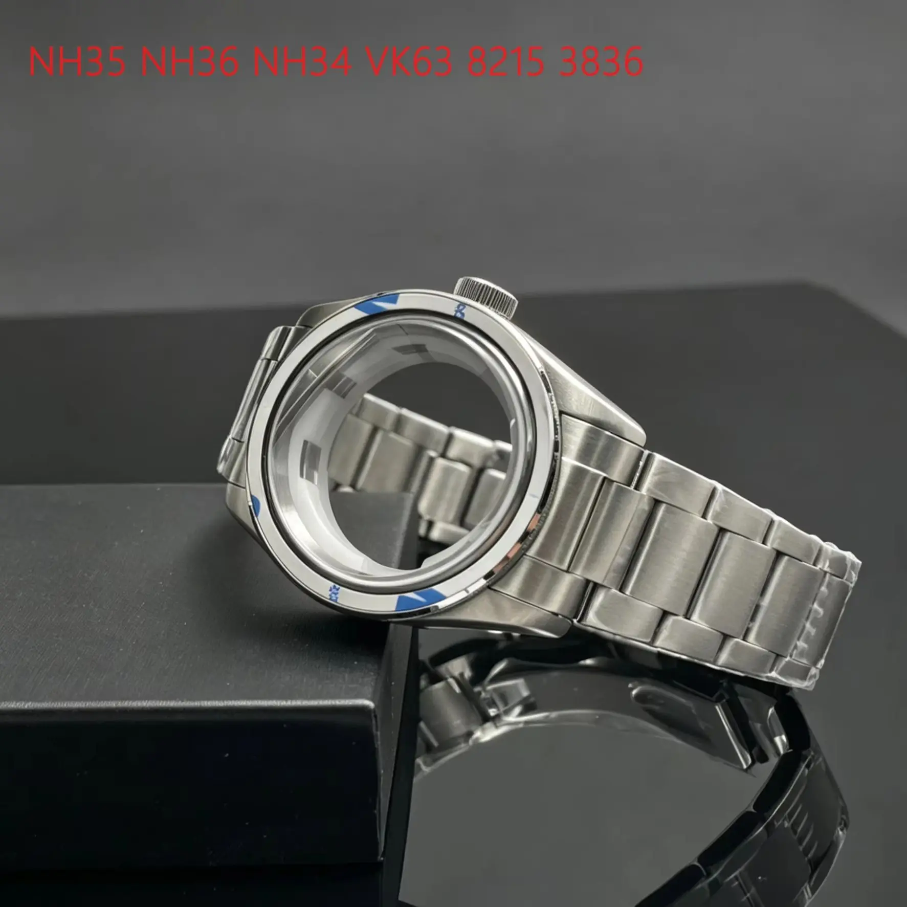 41mm case size, suitable for Miyota 8205/8215/821A Mingzhu 2813/3804 movements. Watch accessories: case, strap, dial, bezel, wat
41mm case size, suitable for Miyota 8205/8215/821A Mingzhu 2813/3804 movements. Watch accessories: case, strap, dial, bezel, wat