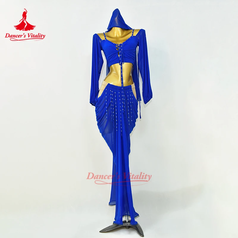 New BellyDance Set Women's Customized V-neck Long Sleeved Top+Headscarf+Sexy FishTail Long Skirt 3pcs Oriental Dance Clothing
New BellyDance Set Women's Customized V-neck Long Sleeved Top+Headscarf+Sexy FishTail Long Skirt 3pcs Oriental Dance Clothing