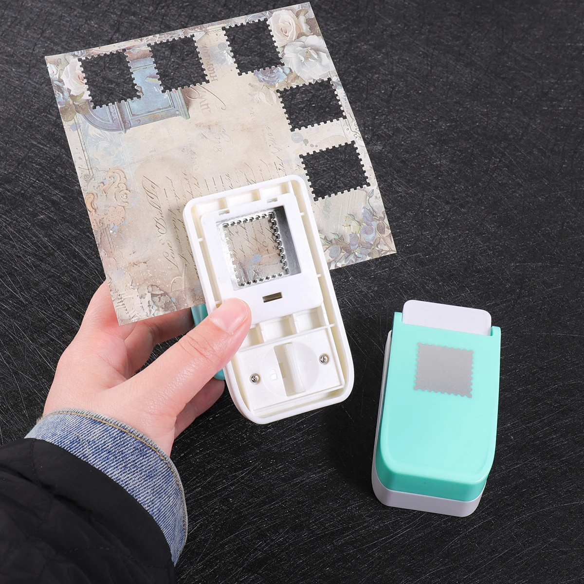 Stamp Shaped Paper Punch, Portable Hole Puncher for Crafts, Scrapbooking Supplies, DIY Card Making & Paper Crafting Tool
Stamp Shaped Paper Punch, Portable Hole Puncher for Crafts, Scrapbooking Supplies, DIY Card Making & Paper Crafting Tool