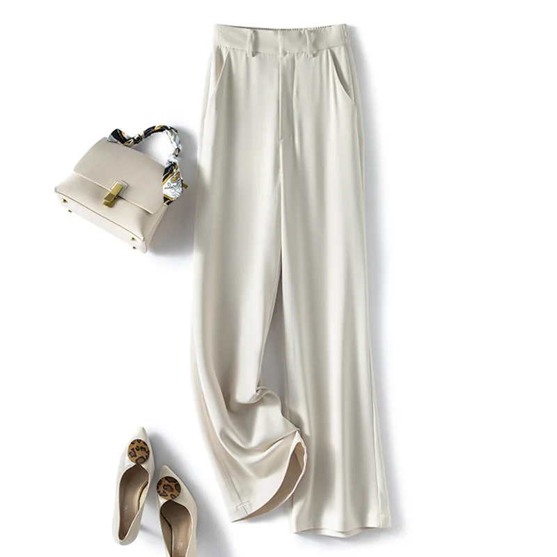 High waisted suit wide leg pants spring straight leg pants 2025 new style hanging casual white women's pants
High waisted suit wide leg pants spring straight leg pants 2025 new style hanging casual white women's pants