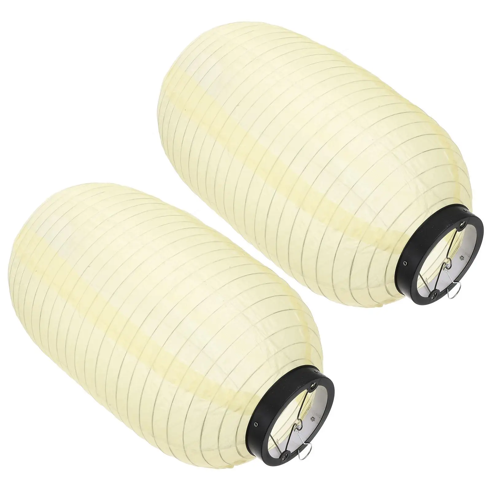 2Pcs Waterproof Silk Lantern 45X25CM Beige 10Inch Japanese Style Decorative Pendant Home Restaurant Indoor Outdoor Lighting
2Pcs Waterproof Silk Lantern 45X25CM Beige 10Inch Japanese Style Decorative Pendant Home Restaurant Indoor Outdoor Lighting