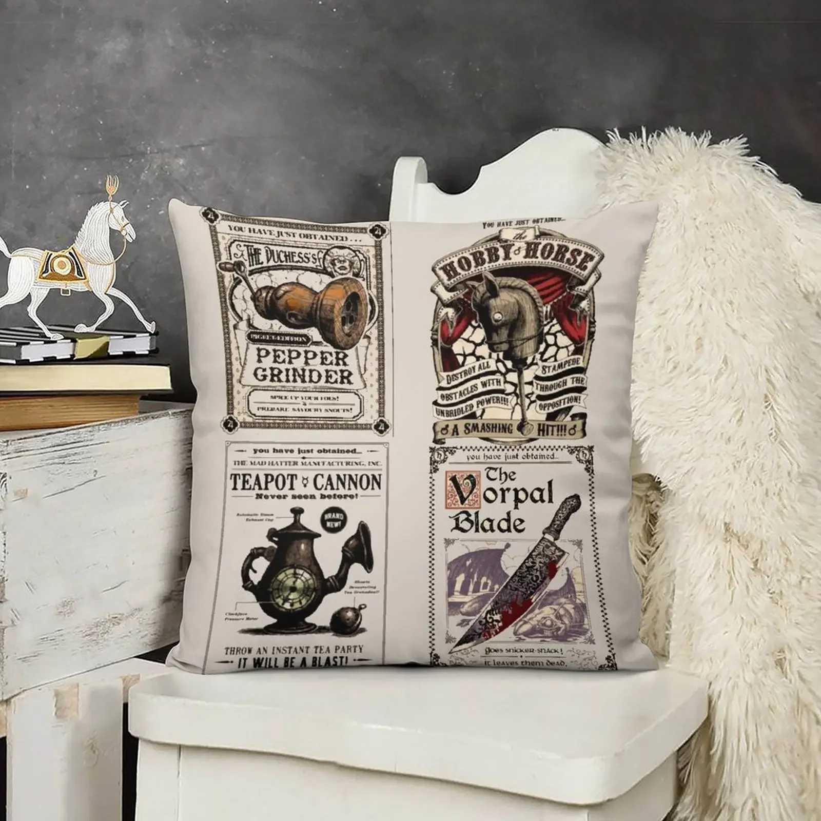 Weapons Cards- Alice Madness Returns Throw Pillow bed pillows Cushion Cover For Sofa pillow
Weapons Cards- Alice Madness Returns Throw Pillow bed pillows Cushion Cover For Sofa pillow
