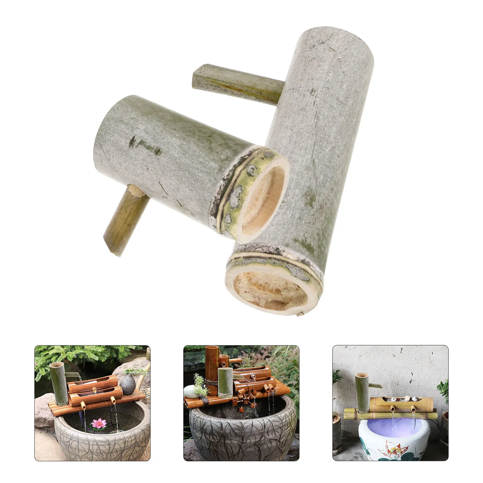 2Pcs Bamboo Fountain Spout Creative Water Feature for Patio Garden Aquarium Fish Tank Minimalist Design Bamboo Water Fountain
2Pcs Bamboo Fountain Spout Creative Water Feature for Patio Garden Aquarium Fish Tank Minimalist Design Bamboo Water Fountain