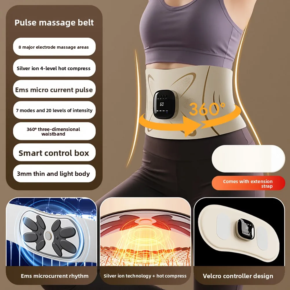 Electric-Pulse EMS-Abdominal Massager Device 7 Modes & 20 Levels Blood Fast Heating Waist Belt Muscle Recovery Relaxation
Electric-Pulse EMS-Abdominal Massager Device 7 Modes & 20 Levels Blood Fast Heating Waist Belt Muscle Recovery Relaxation