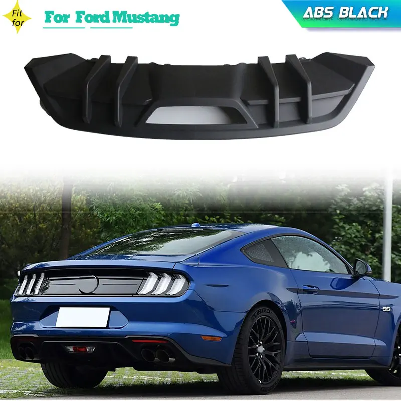 ABS матовый черный автомобильный задний бампер, диффузор, спойлер для Ford Mustang 2018 2019, гоночный задний диффузор, фартук, защита для губ, комплекты кузова
ABS матовый черный автомобильный задний бампер, диффузор, спойлер для Ford Mustang 2018 2019, гоночный задний диффузор, фартук, защита для губ, комплекты кузова