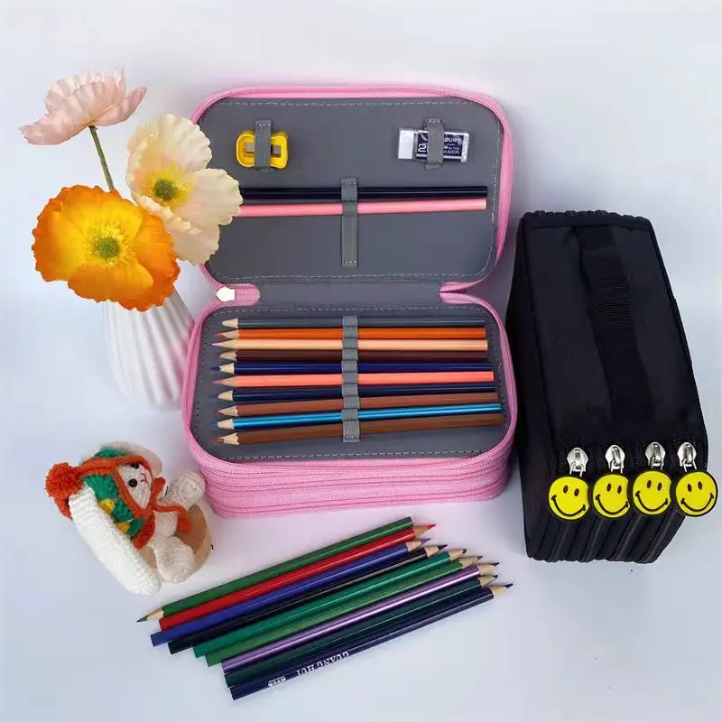 Пенал большой емкости, 72 отверстия, 4-слойная сумка для ручек, держатель для хранения картин, гладкая молния, школьные принадлежности, стационарные подарки
Пенал большой емкости, 72 отверстия, 4-слойная сумка для ручек, держатель для хранения картин, гладкая молния, школьные принадлежности, стационарные подарки