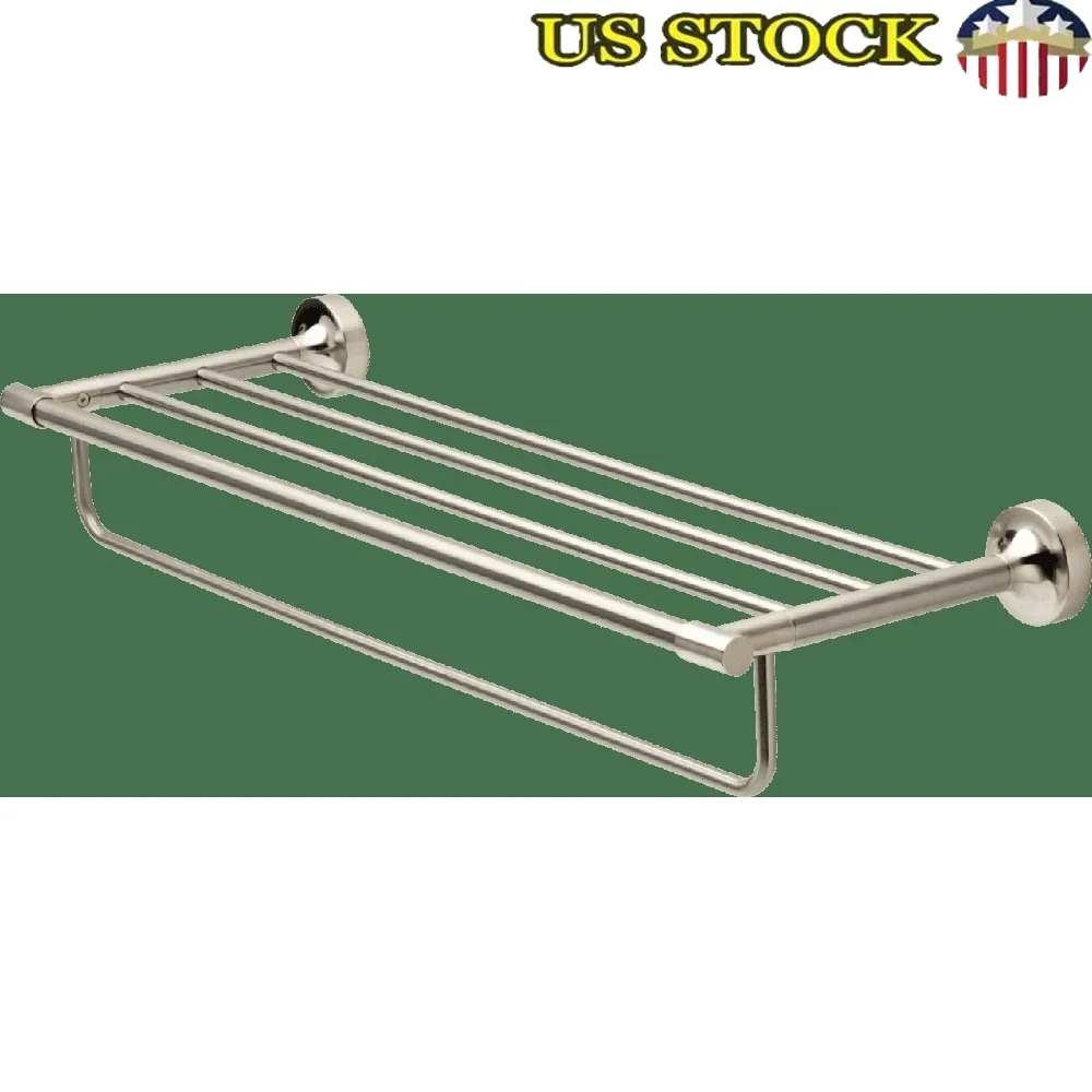 Safford 24 Inch Towel Rack with Storage Wall Mount Hand Towel Holder Rust Resistant Durable Zinc Construction Easy Installation
Safford 24 Inch Towel Rack with Storage Wall Mount Hand Towel Holder Rust Resistant Durable Zinc Construction Easy Installation