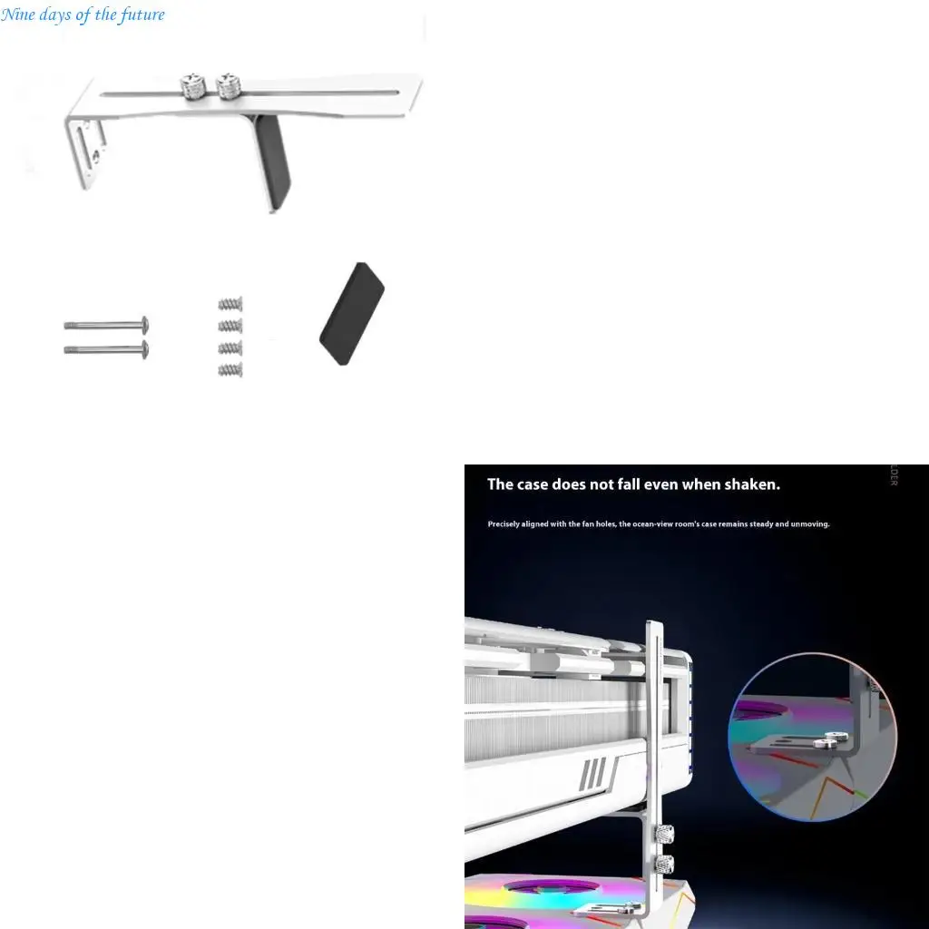 Вертикальная видеокарта, поддержка графического процессора, провисающий держатель видеокарты, L-образный кронштейн для поддержки
Вертикальная видеокарта, поддержка графического процессора, провисающий держатель видеокарты, L-образный кронштейн для поддержки