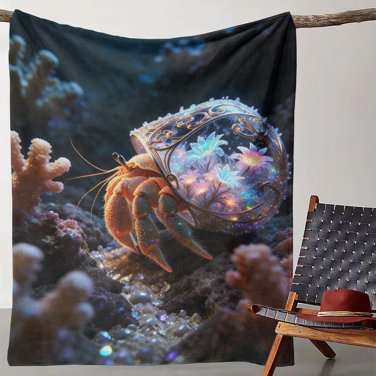 1pcs Healing Fantasy Hermit Crab Blanket Crystal Hollow Shell Flower Ocean Style Blanket
1pcs Healing Fantasy Hermit Crab Blanket Crystal Hollow Shell Flower Ocean Style Blanket