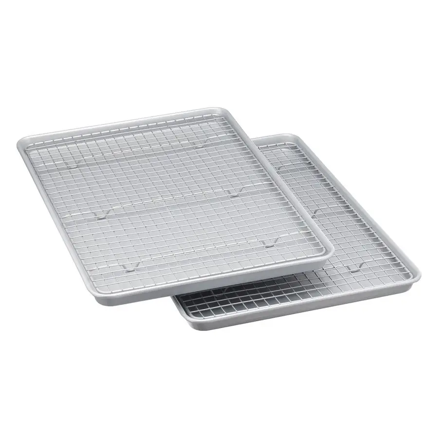 Керамические антипригарные формы для выпечки, набор охлаждающих подставок, нетоксичные, половинный размер листа, 2 упаковки, серые
Керамические антипригарные формы для выпечки, набор охлаждающих подставок, нетоксичные, половинный размер листа, 2 упаковки, серые