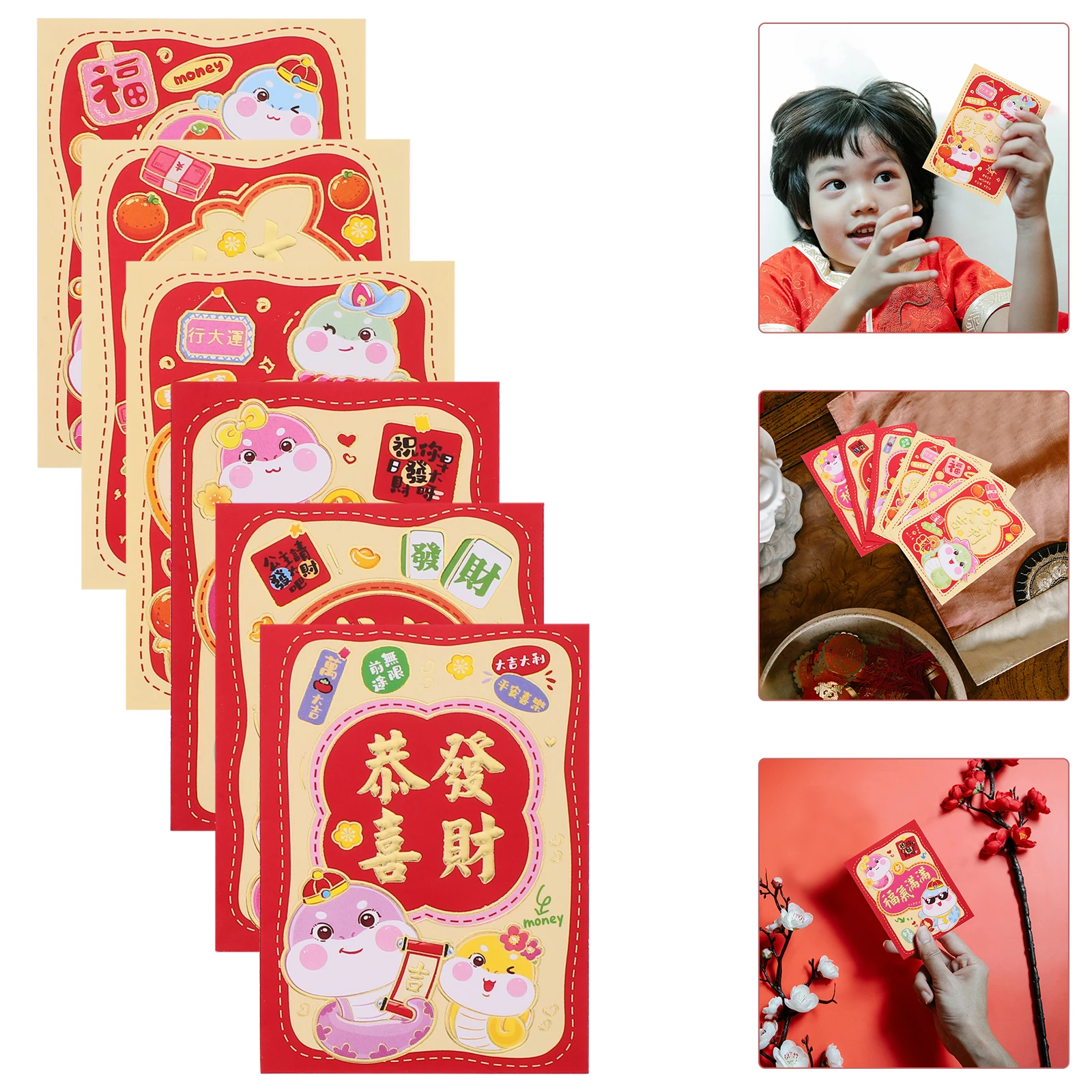 36pcs Cartoon Chinese New Year Lucky Paper Cash Lunar Festival Decorative Packets Traditional Spring Celebration Gift Packaging
36pcs Cartoon Chinese New Year Lucky Paper Cash Lunar Festival Decorative Packets Traditional Spring Celebration Gift Packaging